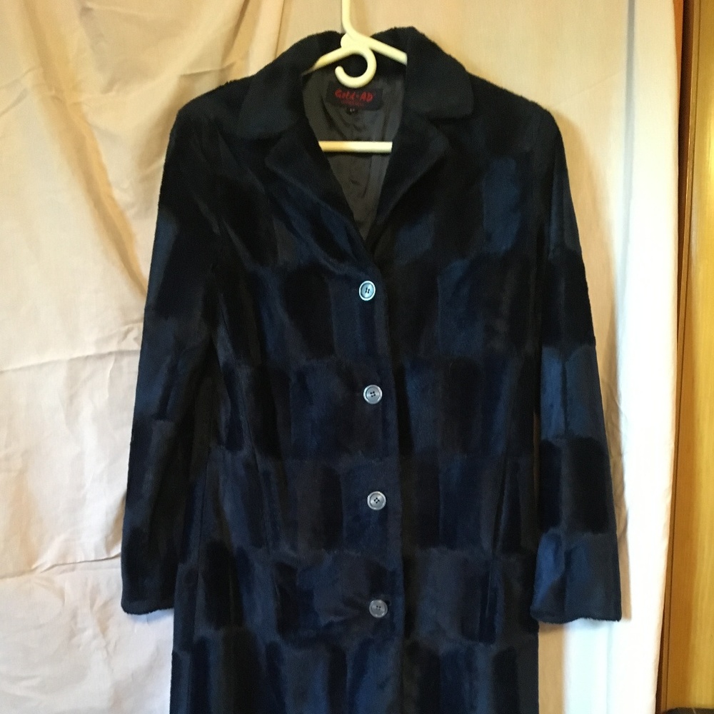 Gold AD Coat Deep Sapphire Blue